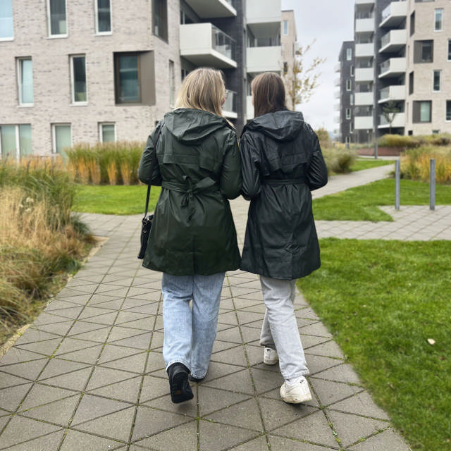 Recycled regnjakke kvinde