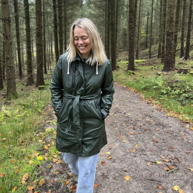 Recycled regnjakke kvinde