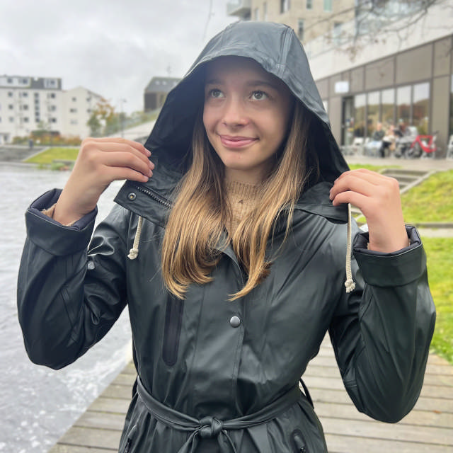 Recycled regnjakke kvinde